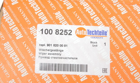 Фото 2 - Механизм стеклоочистителя AUTOTECHTEILE 100 8252 (1008252)
