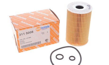 Фото 2 - Масляний фільтр AUTOTECHTEILE 311 5008 (3115008)