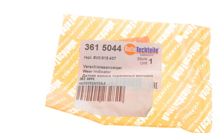 Фото 3 - Датчик зносу гальмівних колодок AUTOTECHTEILE 361 5044 (3615044)