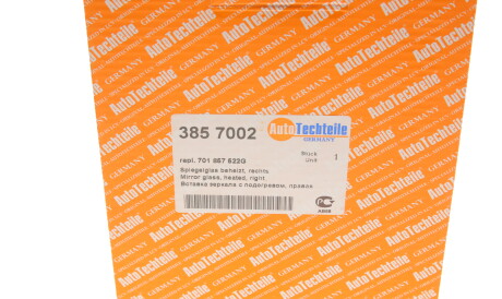 Фото 3 - Зеркало наружное AUTOTECHTEILE 385 7002 (3857002)