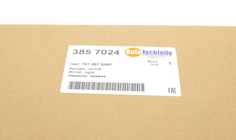 Фото 2 - Зеркало наружное AUTOTECHTEILE 385 7024 (3857024)