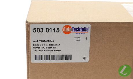 Фото 2 - Дзеркало зовнішнє AUTOTECHTEILE 503 0115 (5030115)