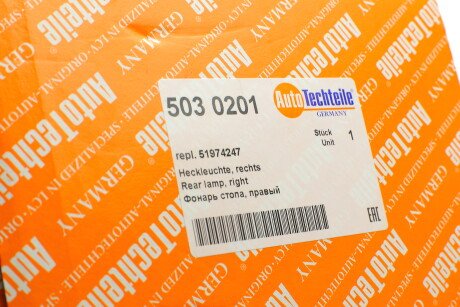Фото 2 - Задній ліхтар AUTOTECHTEILE 503 0201 (5030201)