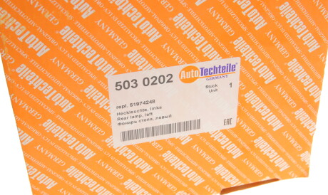 Фото 2 - Задній ліхтар AUTOTECHTEILE 503 0202 (5030202)