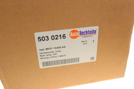 Фото 8 - Задній ліхтар AUTOTECHTEILE 503 0216