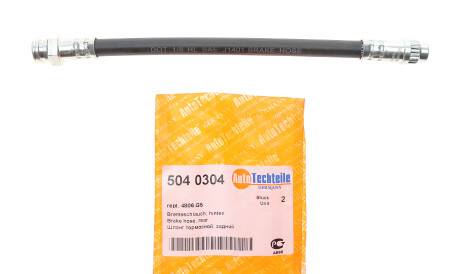 Фото 2 - Гальмівний шланг AUTOTECHTEILE 504 0304 (5040304)