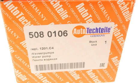 Фото 8 - Водяной насос AUTOTECHTEILE 508 0106 (5080106)