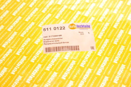 Фото 6 - Розширювальний бачок AUTOTECHTEILE 511 0122 (5110122)