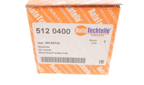 Фото 3 - Масляный радиатор AUTOTECHTEILE 512 0400 (5120400)