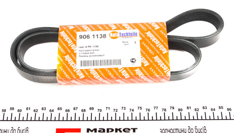 Ремень ручейковый 6 PK 1138 - AUTOTECHTEILE 906 1138