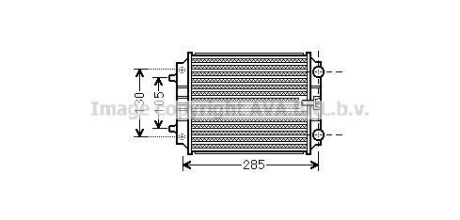 Радіатор, Система охолодження двигуна - (8K0121212, 8K0121212B) AVA COOLING AI2299