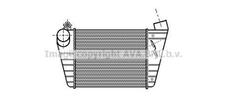 Интеркулер - (1J0145803G, 1J0145805B, 1J0145805D) AVA COOLING AI4172