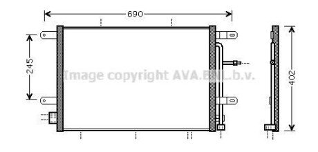 Радіатор кодиціонера CLEVER FIT - AVA COOLING AI5239
