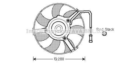 Вентилятор - (357972742E, 4B3959455, 4B3959455A) AVA COOLING AI7504