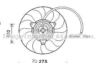 Вентилятор, охлаждение двигателя - AVA COOLING AI7515