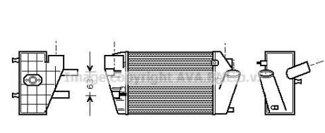 Интеркулер - (8E0145805E, 8E0145805G, 8E0145805P) AVA COOLING AIA4187