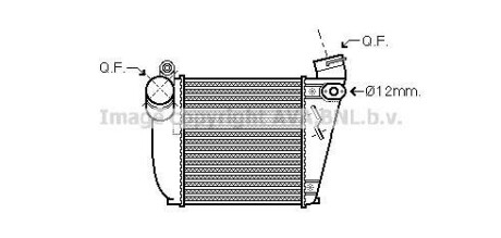 Охолоджувач наддувального повітря - (1J0145805E, 1J0145803N, 1J0145803L) AVA COOLING AIA4354