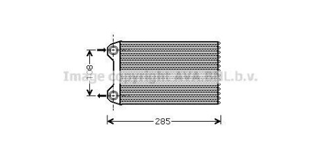 Радиатор отопителя салона Audi A4 04>08 AVA - AVA COOLING AIA6223