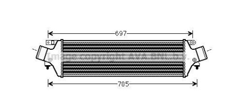 Интеркулер - AVA COOLING AL4118