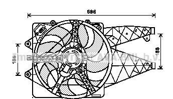 Вентилятор, охлаждение двигателя - (51813582) AVA COOLING AL7514