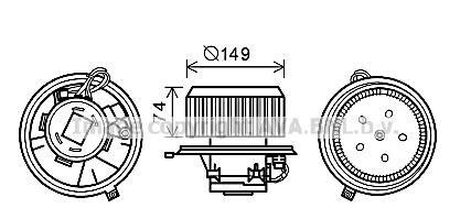 Электродвигатель - AVA COOLING AL8138