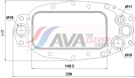 Охолоджувач оливи - AVA COOLING AU3365