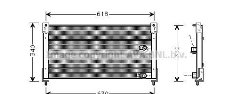 Конденсатор, кондиционер - (jrb100180, 80100sn7e01, jqq100050) AVA COOLING AU5116