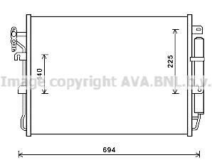 Конденсатор - (ed86165400, jrb500040, jrb500130) AVA COOLING AUA5215D