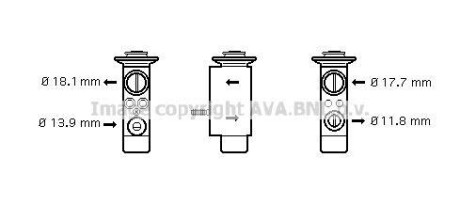 Розширювальний клапан - AVA COOLING BW1238