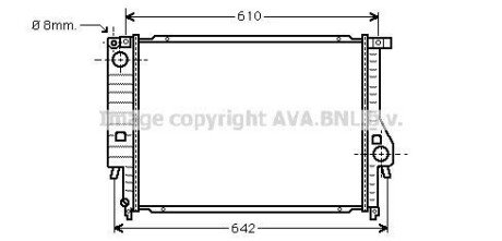 Радіатор BMW 324D/530/730 MT 85-94 (Ava) - AVA COOLING BW2096