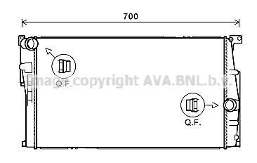 Радиатор охлаждения двигателя BMW 1 (F20) (11-19), 3 (F30) (12-18) MT - AVA COOLING BW2455