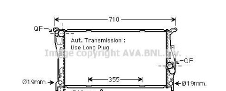 Радiатор - AVA COOLING BW 2542