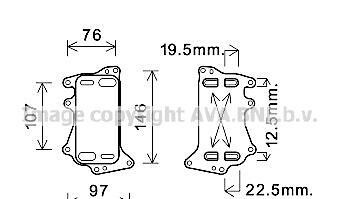 Теплообменник - (11428580681S1, 11428580681, 11428511982S1) AVA COOLING BW3553