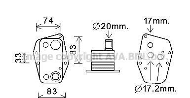 Теплообменник - (11427787698, 7787698) AVA COOLING BW3555