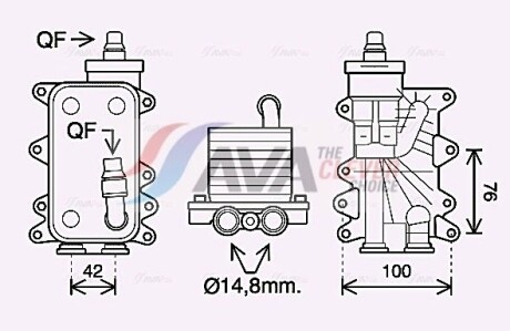 Охолоджувач оливи - AVA COOLING BW3560H