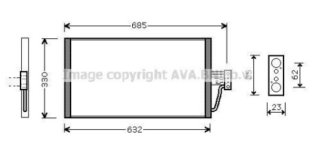 Конденсатор, кондиционер - AVA COOLING BW5254