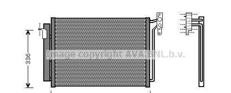 Радіатор кодиціонера - AVA COOLING BW5281D