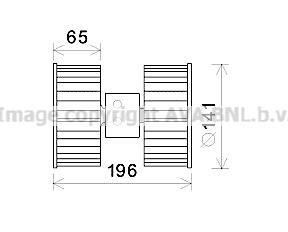 Ava вентилятор салона bmw 3 series e36 (1991) 316i 1.6 - AVA COOLING BW8475