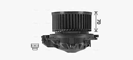 Фото 3 - Вентилятор печки AVA COOLING BW8611