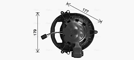 Вентилятор отопителя салона BMW 3F30 4F32 1F20 1F21 AVA - AVA COOLING BW8611