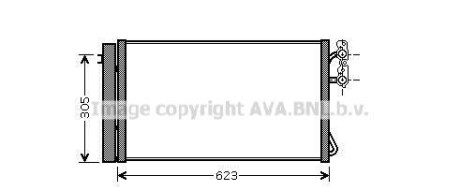 Радіатор кодиціонера - (64539206296) AVA COOLING BWA5296D