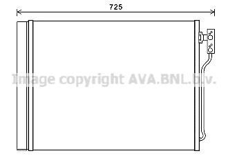 Радиатор кондиционера BMW 5F10 1,6i 2,0i 11> AVA - (64536805453, 64537618770, 64539284946) AVA COOLING BWA5435D