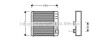 Радиатор отопителя салона BMW 3e46 00>, X3e83 AVA - (64118372783, 8372783) AVA COOLING BWA6211 (фото 1)