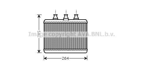 Радиатор отопителя салона BMW 7E65 7E66 AVA - AVA COOLING BWA6271