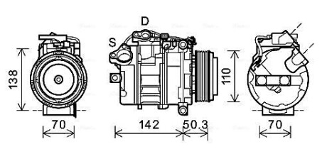 Компресор - AVA COOLING BWAK428