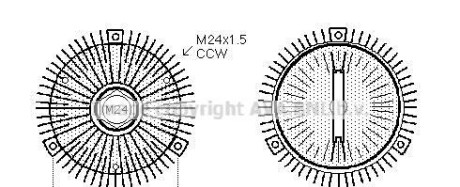 Муфта, Вентилятор радіатора - AVA COOLING BWC327