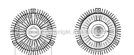 Сцепление, вентилятор радиатора - AVA COOLING BWC353
