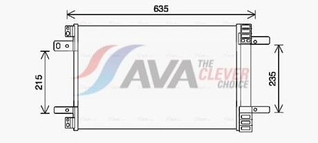 Фото 2 - Радиатор кондиционера AVA COOLING CN5311D