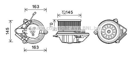 Вентилятор салону - AVA COOLING CN8515