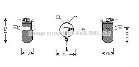 Осушувач кондиціонера - AVA COOLING CND184